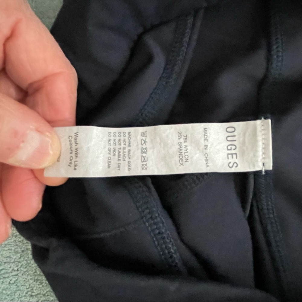 Ouges Leggings Navy Blue Size Medium Gently Worn … - image 8